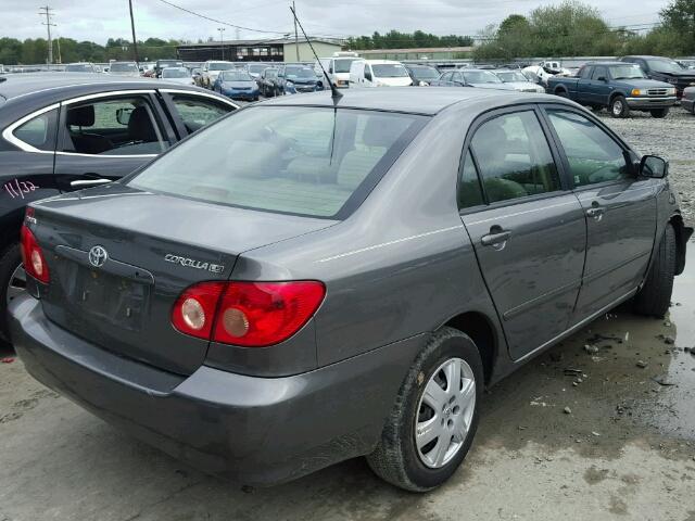 2T1BR30E86C606270 - 2006 TOYOTA COROLLA CE GRAY photo 4