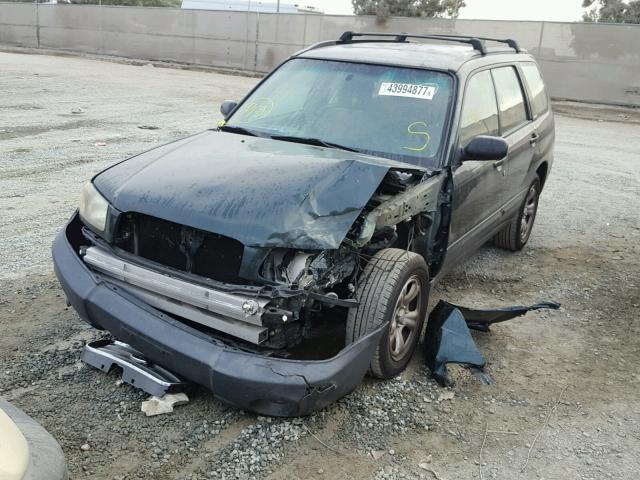 JF1SG63623H747425 - 2003 SUBARU FORESTER 2 GREEN photo 2