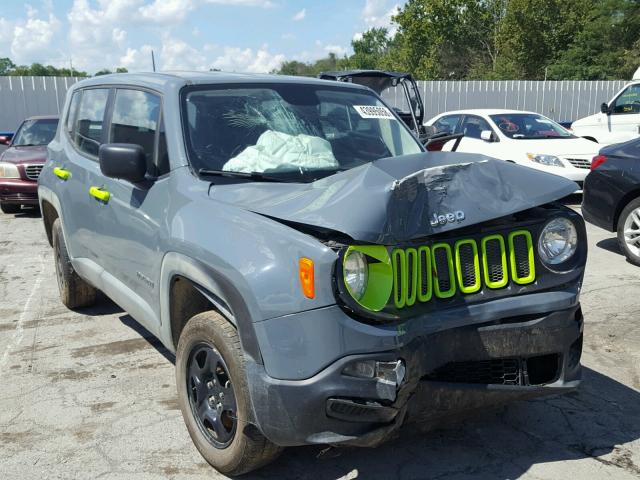 ZACCJBAB3HPF26960 - 2017 JEEP RENEGADE S GRAY photo 1