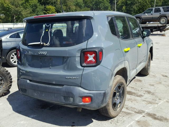 ZACCJBAB3HPF26960 - 2017 JEEP RENEGADE S GRAY photo 4