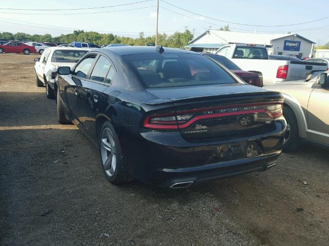 2C3CDXCT6GH350145 - 2016 DODGE CHARGER R/ BLACK photo 3