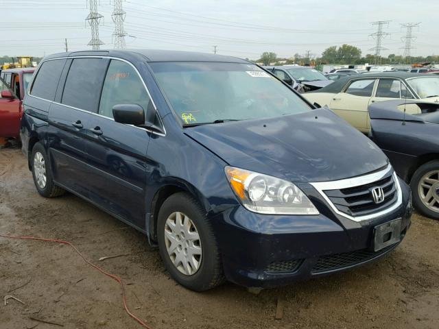 5FNRL38279B049359 - 2009 HONDA ODYSSEY BLUE photo 1