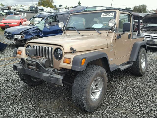 1J4FY19S0XP409284 - 1999 JEEP WRANGLER / BEIGE photo 2