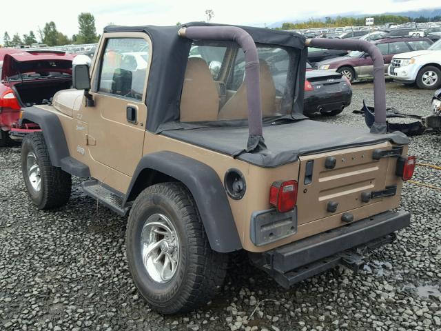 1J4FY19S0XP409284 - 1999 JEEP WRANGLER / BEIGE photo 3