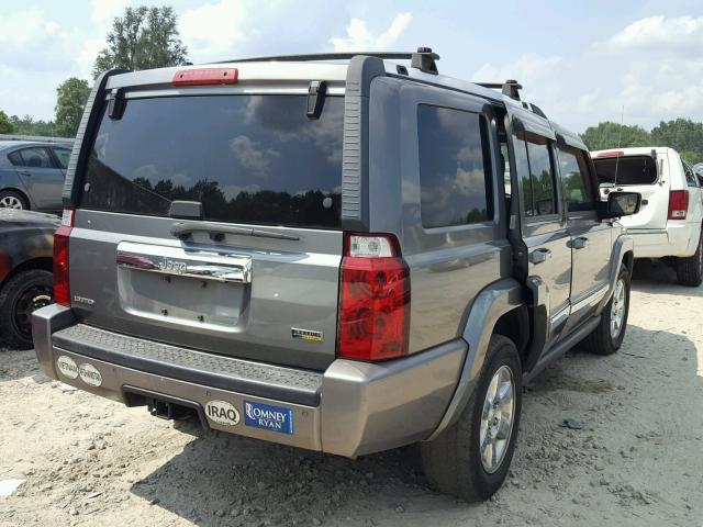 1J8HH58P07C631231 - 2007 JEEP COMMANDER GRAY photo 4