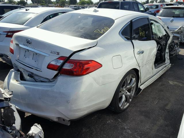 JN1BY1AP6DM513886 - 2013 INFINITI M37 WHITE photo 4