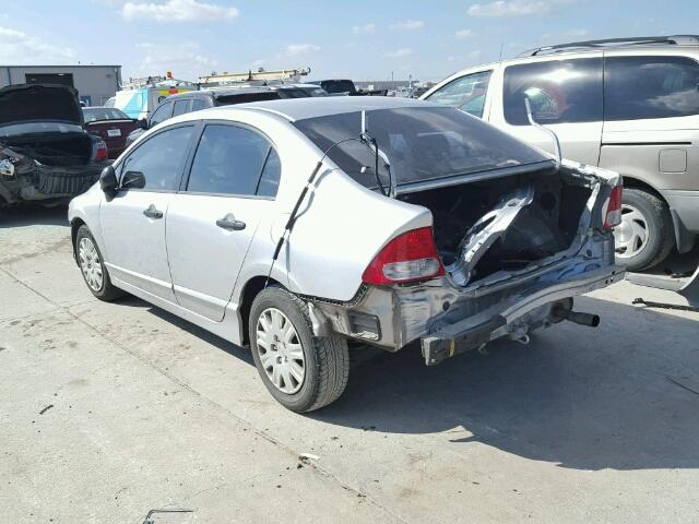 19XFA1F31AE062403 - 2010 HONDA CIVIC VP SILVER photo 3