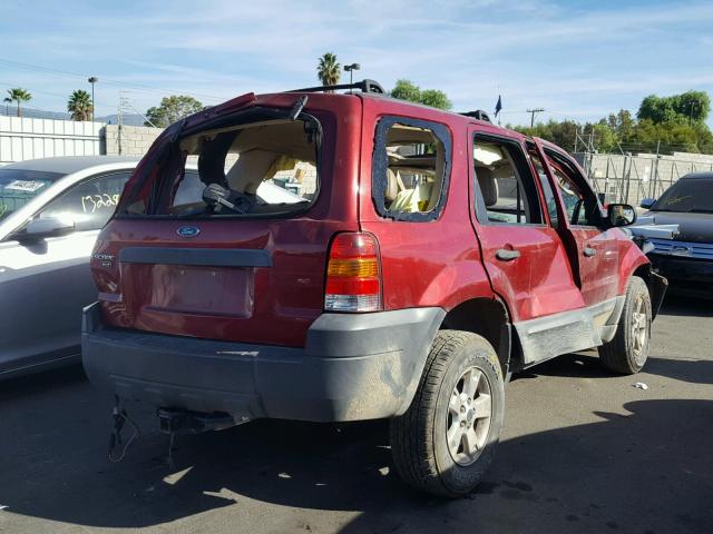 1FMCU03Z97KB76695 - 2007 FORD ESCAPE XLT RED photo 4