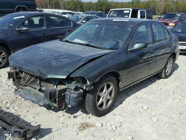 1N4DL01D1YC128905 - 2000 NISSAN ALTIMA XE GREEN photo 2