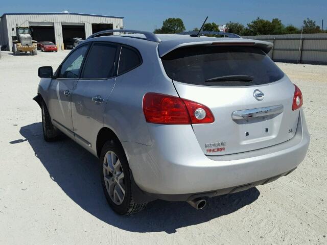 JN8AS5MT2CW268411 - 2012 NISSAN ROGUE S SILVER photo 3