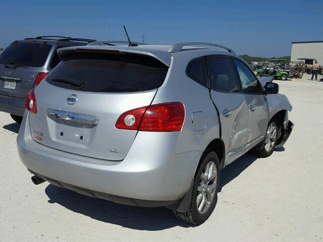 JN8AS5MT2CW268411 - 2012 NISSAN ROGUE S SILVER photo 4