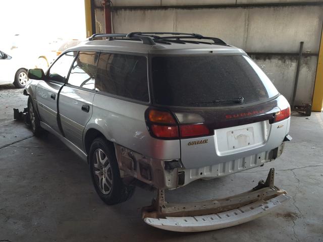 4S3BH675737630583 - 2003 SUBARU LEGACY OUT SILVER photo 3