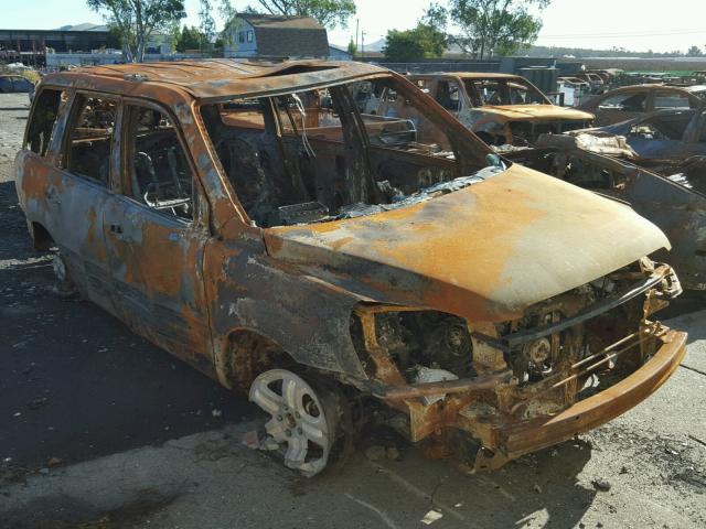 5FNYF185X5B044457 - 2005 HONDA PILOT EXL BURN photo 1