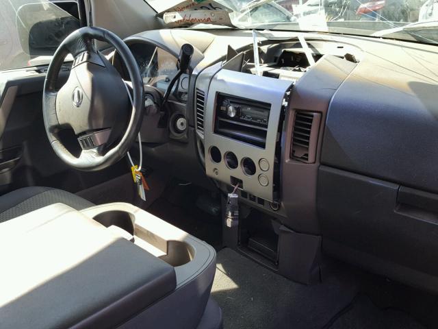 1N6AA06A64N501868 - 2004 NISSAN TITAN XE WHITE photo 9