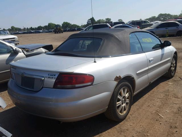 1C3EL75RX6N100328 - 2006 CHRYSLER SEBRING GT SILVER photo 4