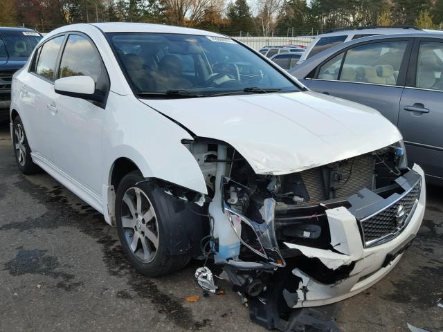 3N1AB6AP6BL707240 - 2011 NISSAN SENTRA WHITE photo 1