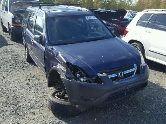 JHLRD78832C027745 - 2002 HONDA CR-V BLUE photo 1