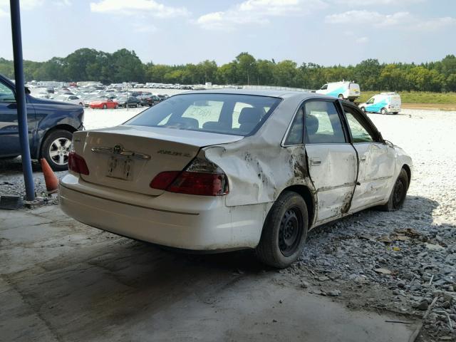 4T1BF28B03U269536 - 2003 TOYOTA AVALON XL WHITE photo 4