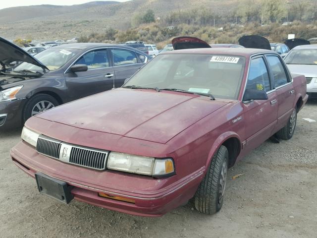 1G3AG55M0R6425172 - 1994 OLDSMOBILE CUTLASS CI MAROON photo 2