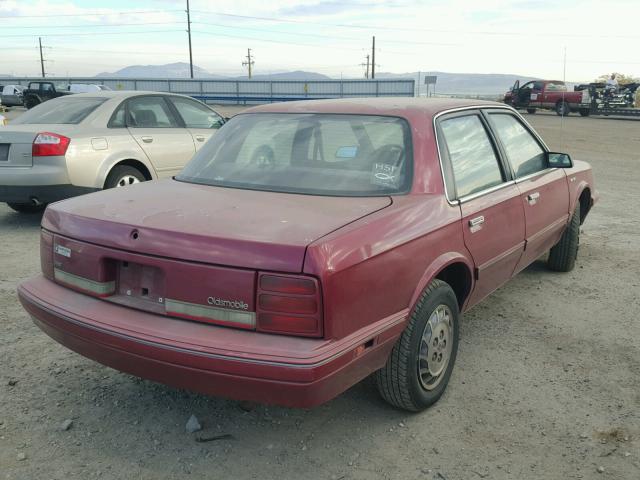 1G3AG55M0R6425172 - 1994 OLDSMOBILE CUTLASS CI MAROON photo 4