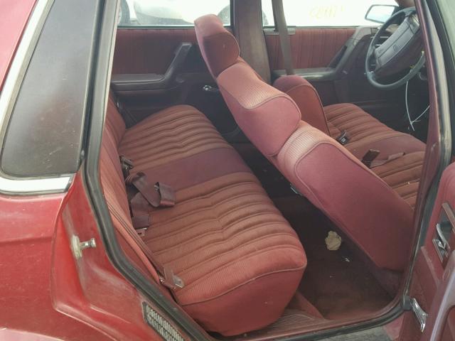 1G3AG55M0R6425172 - 1994 OLDSMOBILE CUTLASS CI MAROON photo 6