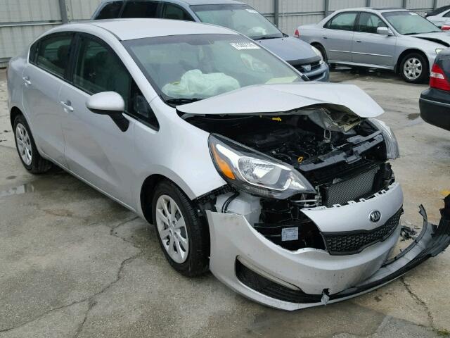 KNADM4A32G6634128 - 2016 KIA RIO LX SILVER photo 1