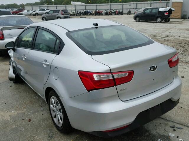 KNADM4A32G6634128 - 2016 KIA RIO LX SILVER photo 3