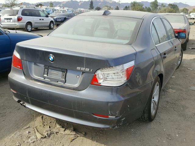 WBANU53599C121424 - 2009 BMW 528 I CHARCOAL photo 4