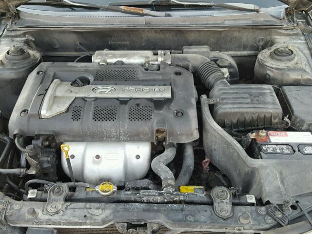 KMHDN45D53U653454 - 2003 HYUNDAI ELANTRA GL BLACK photo 7