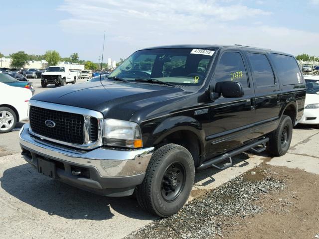 1FMNU41S6YED54083 - 2000 FORD EXCURSION BLACK photo 2