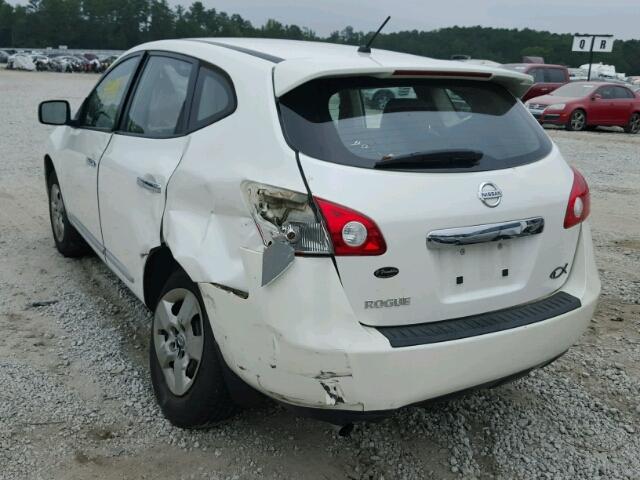 JN8AS5MT8BW170983 - 2011 NISSAN ROGUE S WHITE photo 3