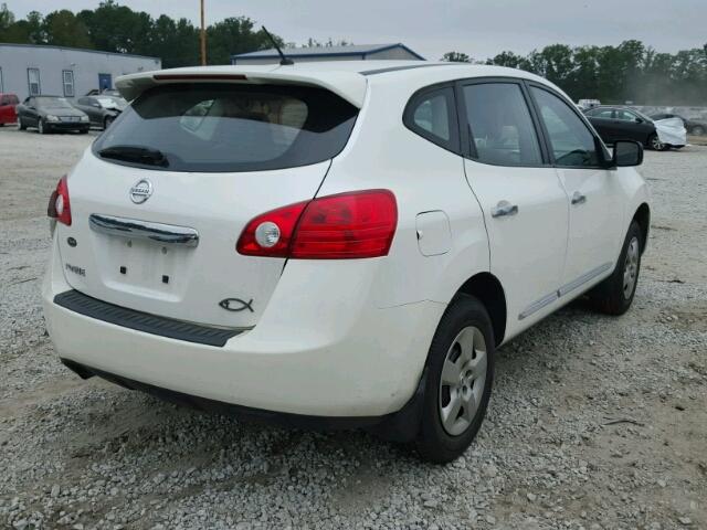 JN8AS5MT8BW170983 - 2011 NISSAN ROGUE S WHITE photo 4