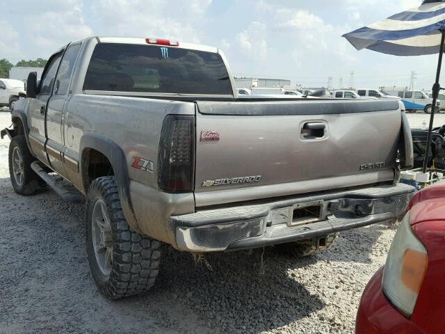 2GCEK19T721159141 - 2002 CHEVROLET SILVERADO GRAY photo 3