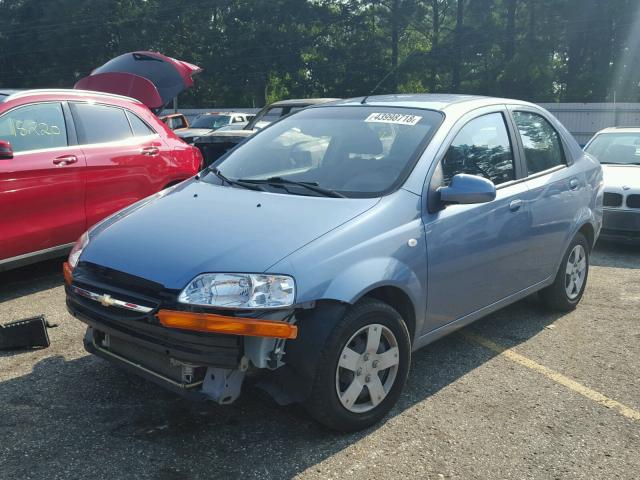 KL1TD56696B619713 - 2006 CHEVROLET AVEO BASE Көк фото 2