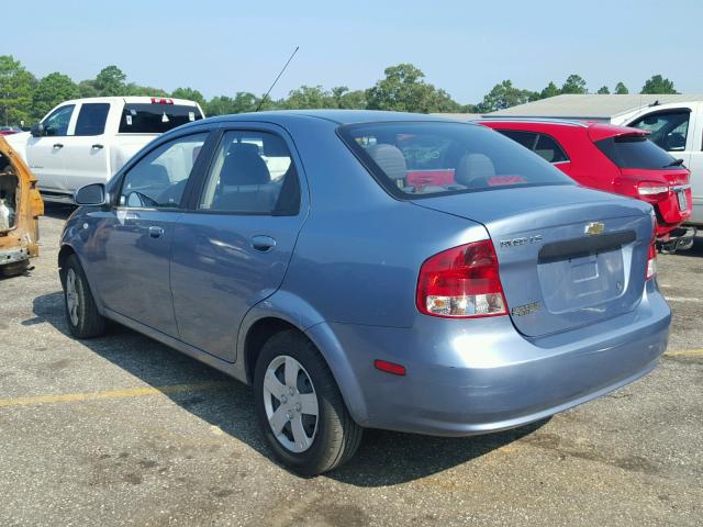 KL1TD56696B619713 - 2006 CHEVROLET AVEO BASE Көк фото 3
