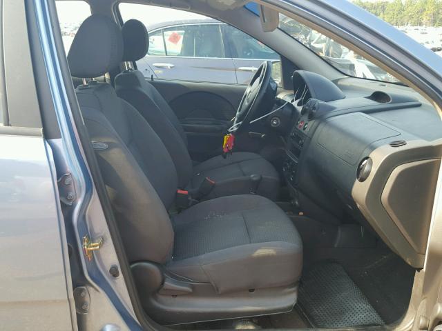 KL1TD56696B619713 - 2006 CHEVROLET AVEO BASE Көк фото 5