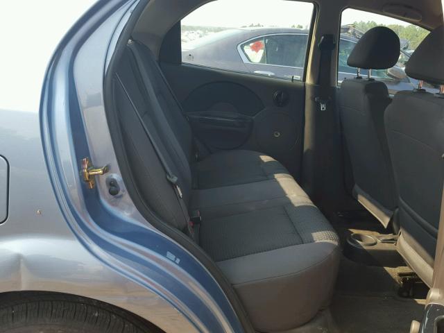 KL1TD56696B619713 - 2006 CHEVROLET AVEO BASE Көк фото 6