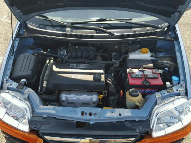 KL1TD56696B619713 - 2006 CHEVROLET AVEO BASE Көк фото 7