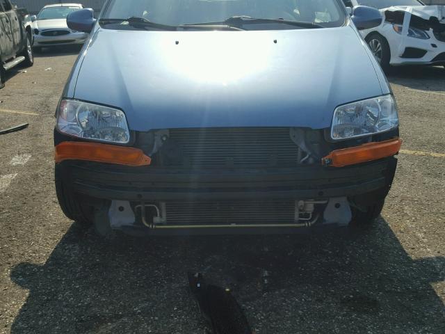 KL1TD56696B619713 - 2006 CHEVROLET AVEO BASE Көк фото 9