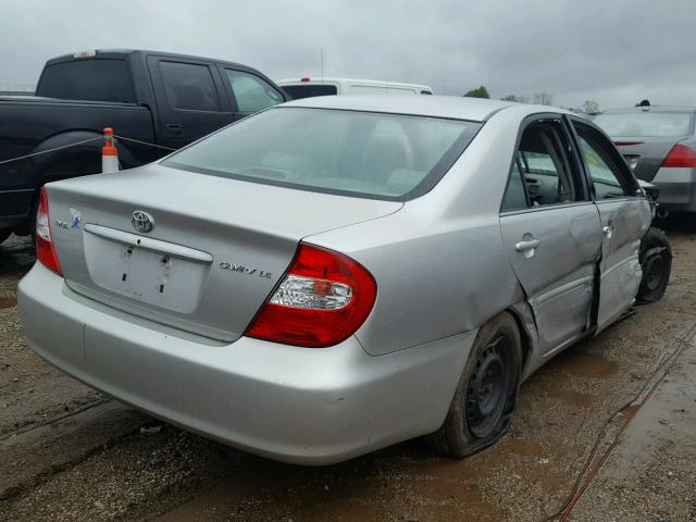 4T1BE32K64U849330 - 2004 TOYOTA CAMRY SILVER photo 4