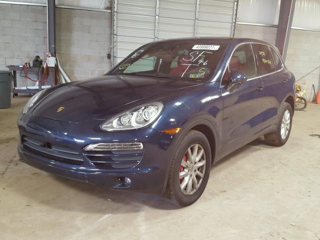 WP1AA2A21ELA06939 - 2014 PORSCHE CAYENNE BLUE photo 2