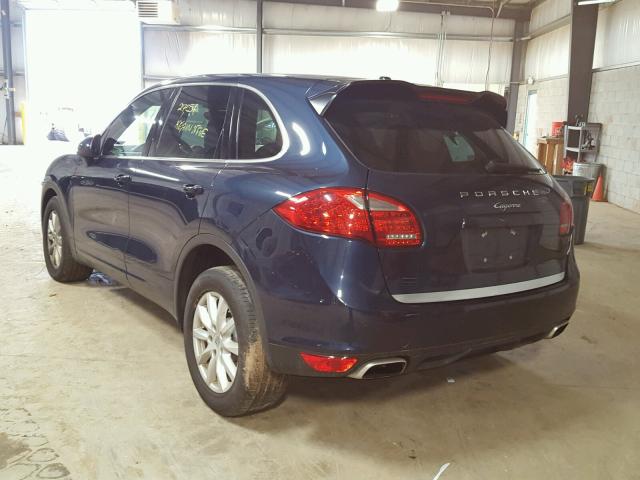 WP1AA2A21ELA06939 - 2014 PORSCHE CAYENNE BLUE photo 3