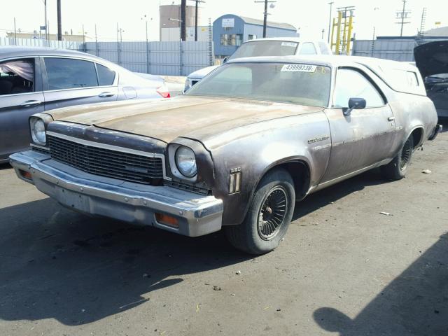 1D80K3Z412053 - 1973 CHEVROLET EL CAMINO BROWN photo 2