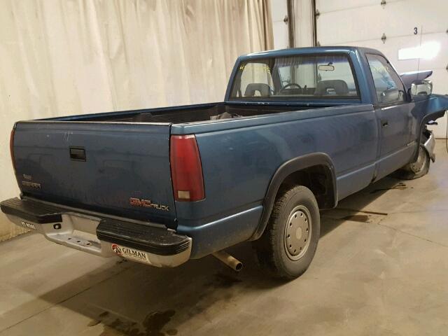 1GTDC14Z4NE527122 - 1992 GMC SIERRA BLUE photo 4