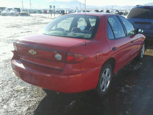 1G1JF52F147211702 - 2004 CHEVROLET CAVALIER L RED photo 4