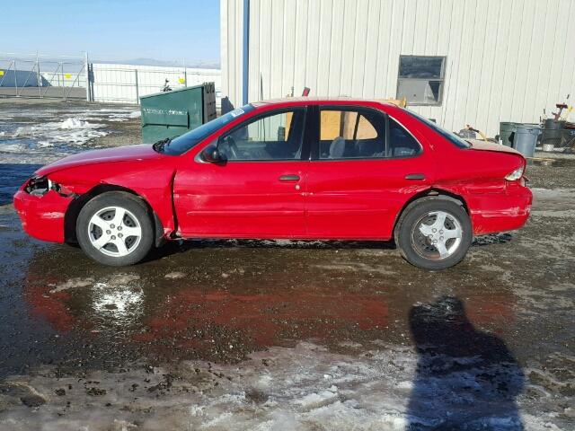 1G1JF52F147211702 - 2004 CHEVROLET CAVALIER L RED photo 9