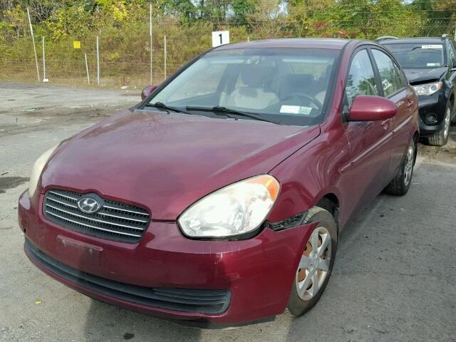 KMHCN46C18U174179 - 2008 HYUNDAI ACCENT GLS RED photo 2