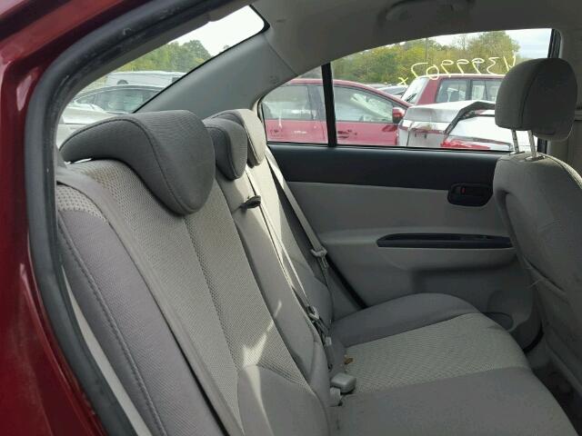 KMHCN46C18U174179 - 2008 HYUNDAI ACCENT GLS RED photo 6