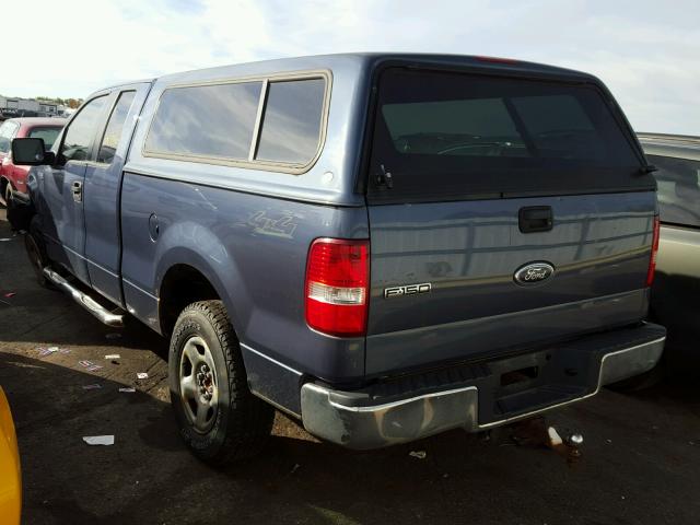 1FTPX14565NA32256 - 2005 FORD F150 BLUE photo 3