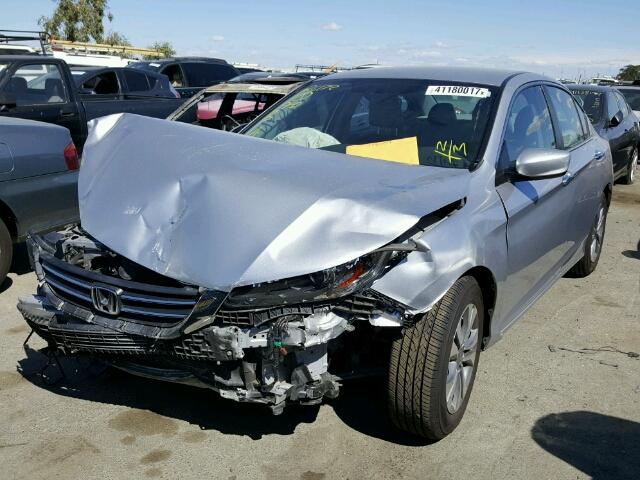 1HGCR2F30FA118506 - 2015 HONDA ACCORD LX SILVER photo 2